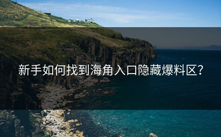 新手如何找到海角入口隐藏爆料区？